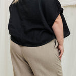 Linn Tee in Midweight Linen Ink#color_ink