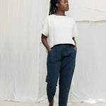 Linn Tee in Midweight Linen Salt#color_salt