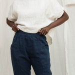 Linn Tee in Midweight Linen Salt#color_salt