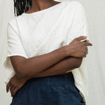 Linn Tee in Midweight Linen Salt#color_salt
