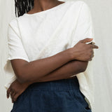 Linn Tee in Midweight Linen Salt#color_salt