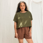 Linn Tee in Midweight Linen Verte#color_verte