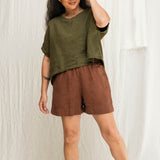 Linn Tee in Midweight Linen Verte#color_verte