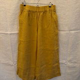Florence Pant in Midweight Linen, Saffron, Size XL | SAMPLE SALE