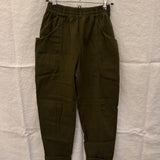 Clyde Work Pant in Cotton Twill, Olive, Size 4-Short | SAMPLE SALE