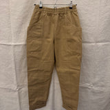 Clyde Work Pant in Cotton Canvas, Khaki, Size 6-Regular | SAMPLE SALE