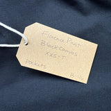 Florence Pant in Cotton Canvas, Black, Size XXS-Tall | SAMPLE SALE | B-46