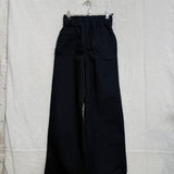 Florence Pant in Cotton Canvas, Black, Size XXS-Tall | SAMPLE SALE | B-46