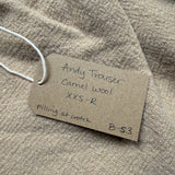 Andy Trouser in Wool, Fawn, Size XXS-Regular | SAMPLE SALE | B-53