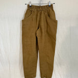 Clyde Work Pant in Midweight Linen, Olive, Size 2-Short | SAMPLE SALE