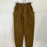 Clyde Work Pant in Midweight Linen, Olive, Size 2-Short | SAMPLE SALE