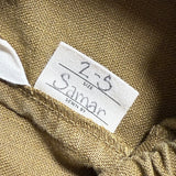 Clyde Work Pant in Midweight Linen, Olive, Size 2-Short | SAMPLE SALE