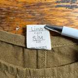 Harper Tunic in Midweight Linen, Olive, Size S/M | SAMPLE SALE