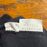 Jolene Pant in Cotton Twill, Black, Size 2-Short | SAMPLE SALE