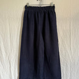 Florence Pant in Midweight Linen, Navy, Size S-Regular | SAMPLE SALE