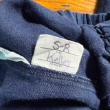 Florence Pant in Midweight Linen, Navy, Size S-Regular | SAMPLE SALE