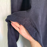 Tilda Pant in Midweight Linen, Navy, Size S-Regular | SAMPLE SALE