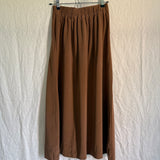 Bel Skirt in Silk Crepe, Moss, Size S-Regular | SAMPLE SALE