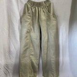 Clyde Culotte in Midweight Linen, Pear, Size M-Tall | SAMPLE SALE