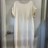 Georgia Midi in Linen Gauze, Ivory, Size L/XL | SAMPLE SALE