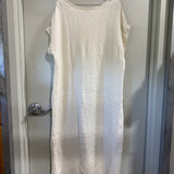 Georgia Midi in Linen Gauze, Ivory, Size L/XL | SAMPLE SALE