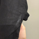 Georgia Tee in Midweight Linen, Black, Size 2X/3X | SAMPLE SALE