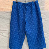 Florence Pant in Midweight Linen, Blue Polka Dot, Size XL | SAMPLE SALE A-01