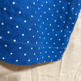 Florence Pant in Midweight Linen, Blue Polka Dot, Size XL | SAMPLE SALE A-01