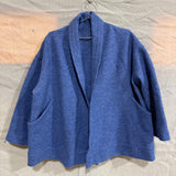 Clyde Jacket in Boiled Wool, French Blue, Size L/XL | SAMPLE SALE A-05