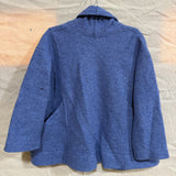 Clyde Jacket in Boiled Wool, French Blue, Size L/XL | SAMPLE SALE A-05