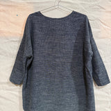 Long Sleeve Harper Tunic, Hemp and Wool Blend, Size L/XL | SAMPLE SALE A-11