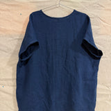 Harper Tunic in Midweight Linen, Indigo, Size L/XL | SAMPLE SALE A-12