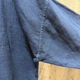 Long Sleeve Harper Tunic in Midweight Linen, Indigo, Size L/XL | SAMPLE SALE B-01