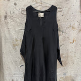 Anais Dress in Silk Crepe, Black, Size S | SAMPLE SALE B-03