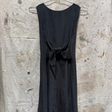 Anais Dress in Silk Crepe, Black, Size S | SAMPLE SALE B-03