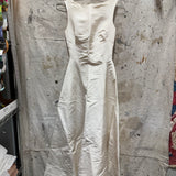 Hollin Dress in Silk Dupionio, Ivory, Size XXS/XS | SAMPLE SALE B-06
