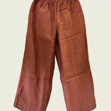 Florence Pant in Midweight Linen, Cedar, Size XXS-Short | SAMPLE SALE