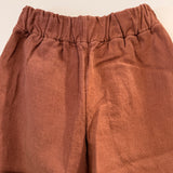 Florence Pant in Midweight Linen, Cedar, Size XXS-Short | SAMPLE SALE