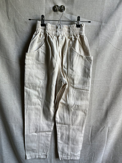 Clyde Work Pant in Cotton Canvas, Natural | Size 00 | SAMPLE SALE (A199)