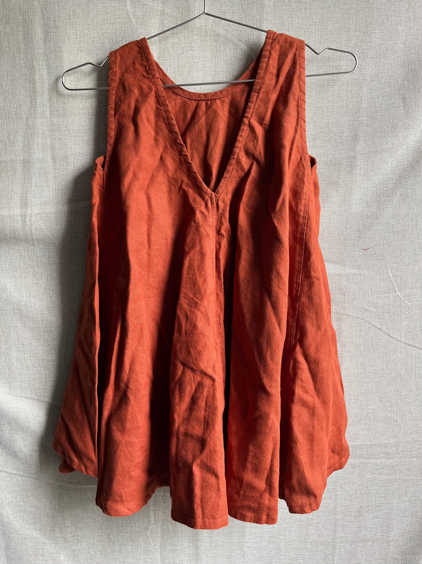 Harlow Tunic in Midweight Linen, Terra | Size XXS | SAMPLE SALE (B62)