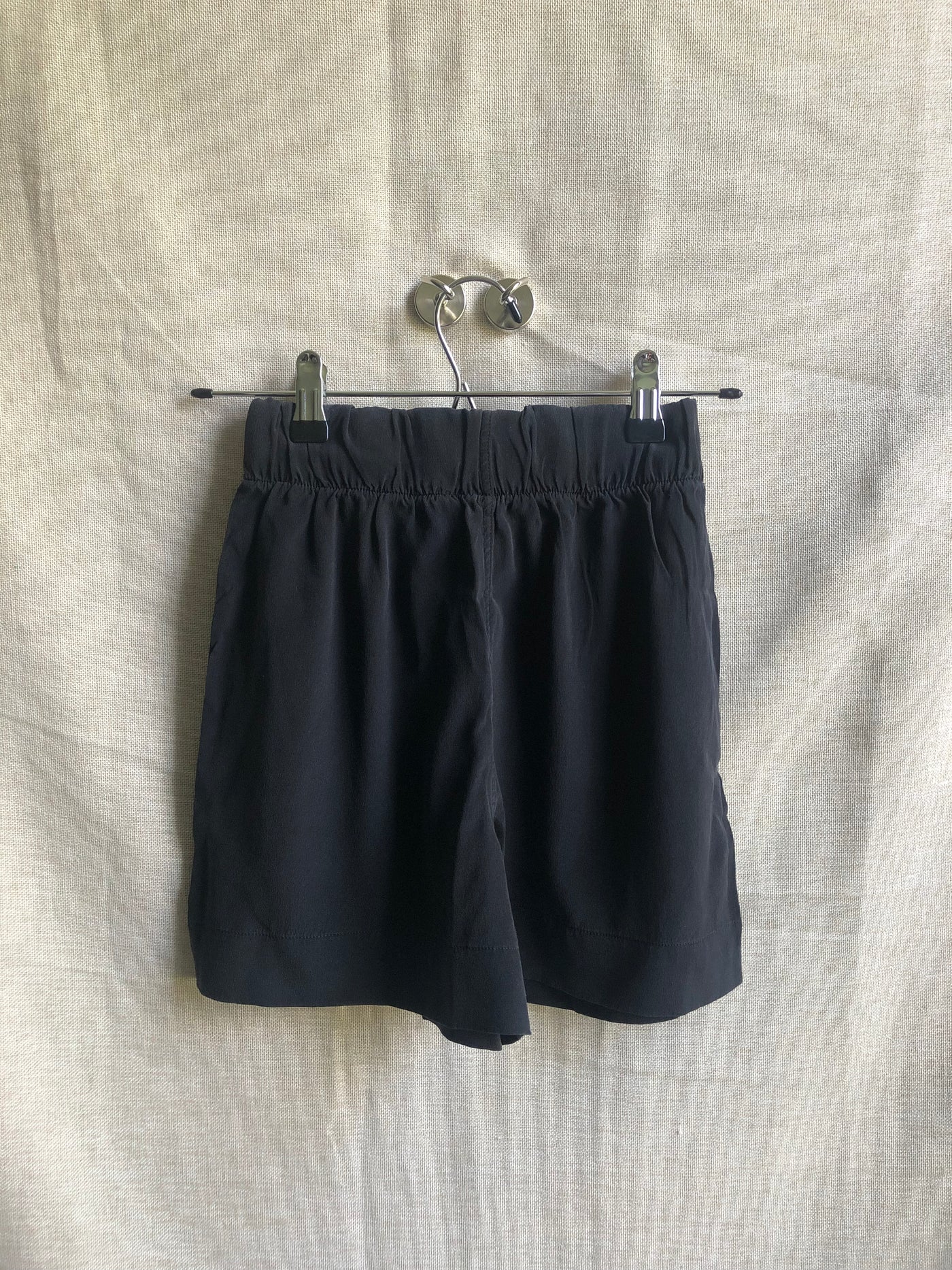 Florence Short in Silk Crepe, Black | Size XXS | SAMPLE SALE (A229)