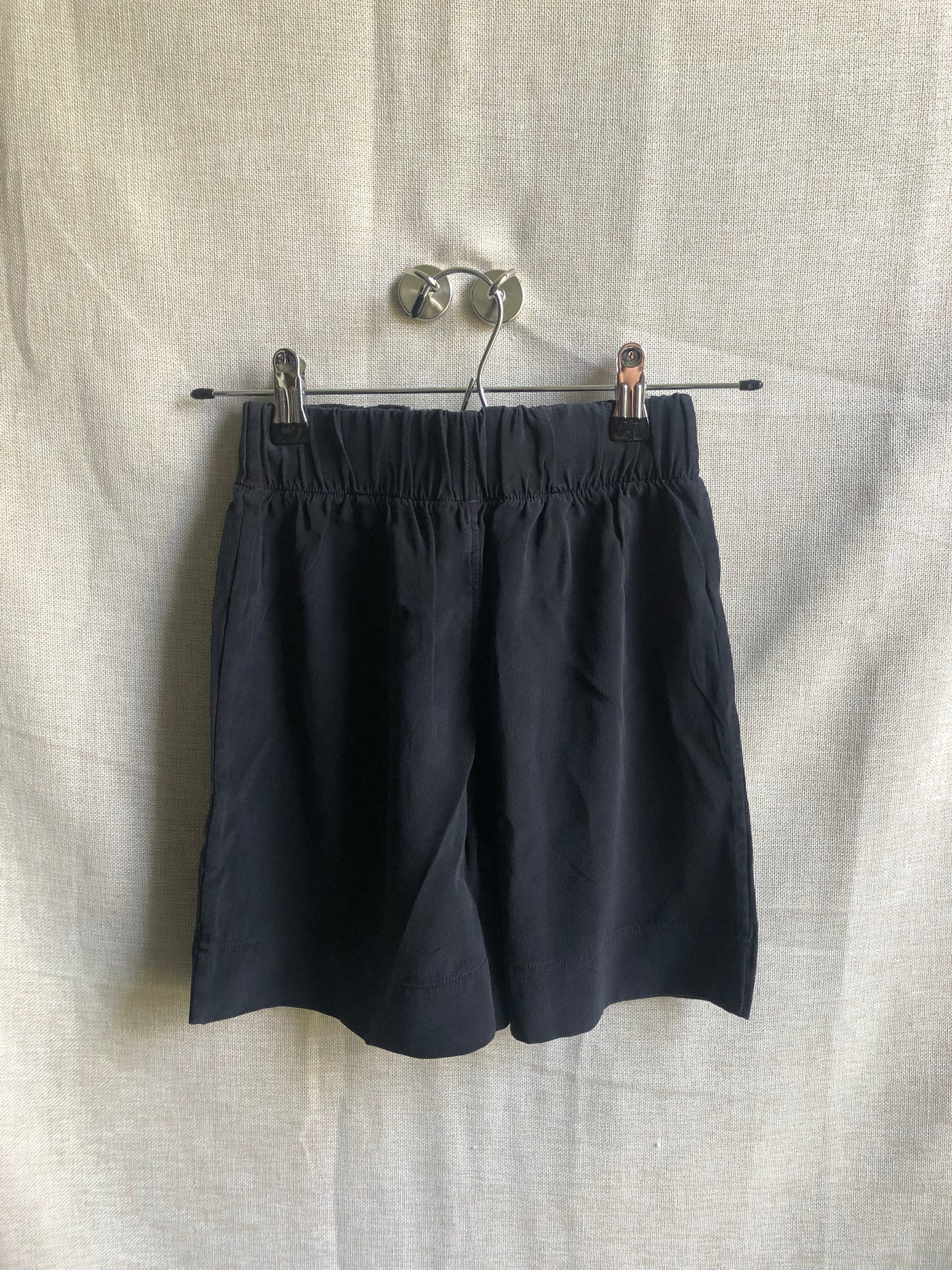 Florence Short in Silk Crepe, Black | Size XXS | SAMPLE SALE (A229)