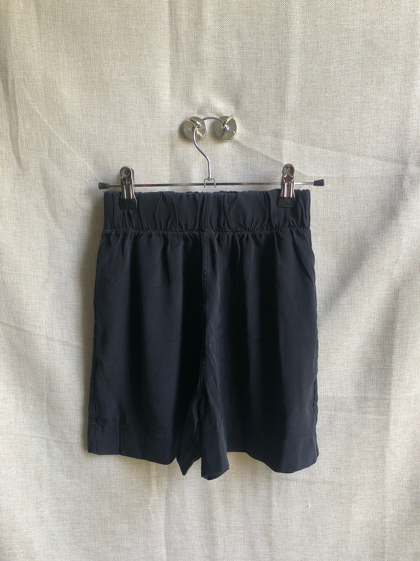 Florence Short in Silk Crepe, Black | Size XXS | SAMPLE SALE (A233)