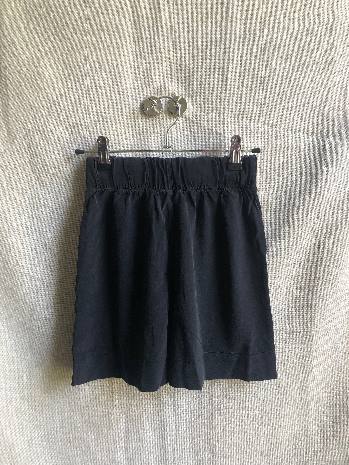 Florence Short in Silk Crepe, Black | Size XXS | SAMPLE SALE (A233)