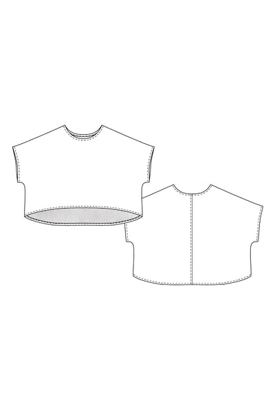 Patrón de costura digital de camiseta Linn