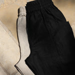Clyde Work Pant in Midweight Linen Black#color_black