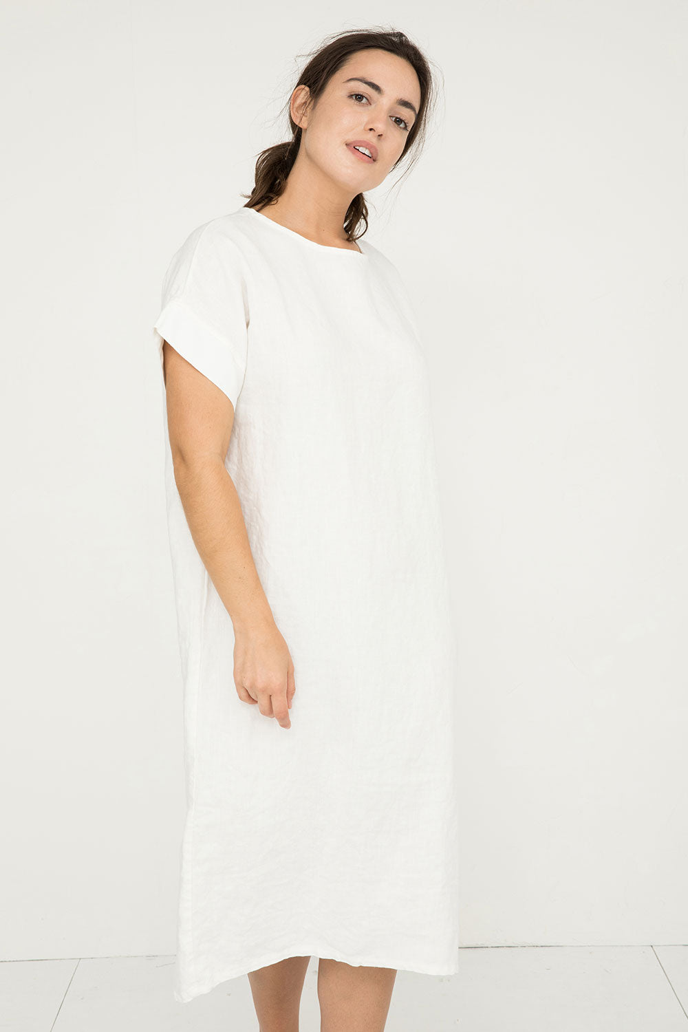 Georgia Midi in Midweight Linen Ivory#color_ivory