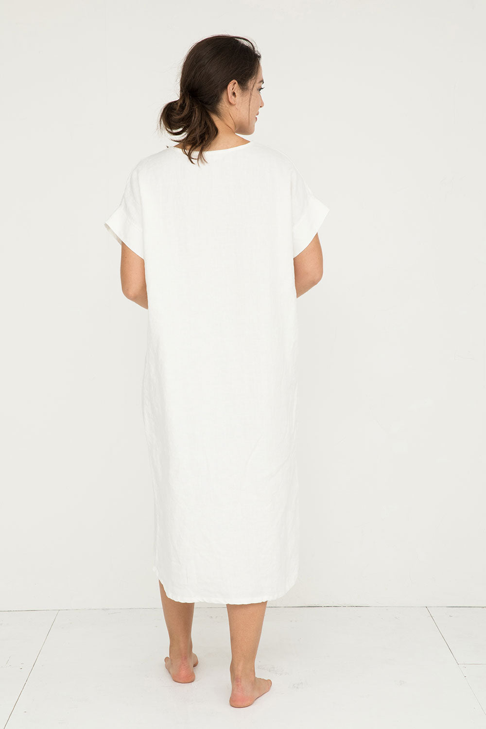 Georgia Midi in Midweight Linen Ivory#color_ivory
