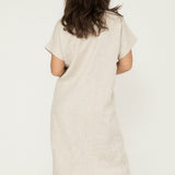 Georgia Midi in Midweight Linen Flax - Natalie-OS