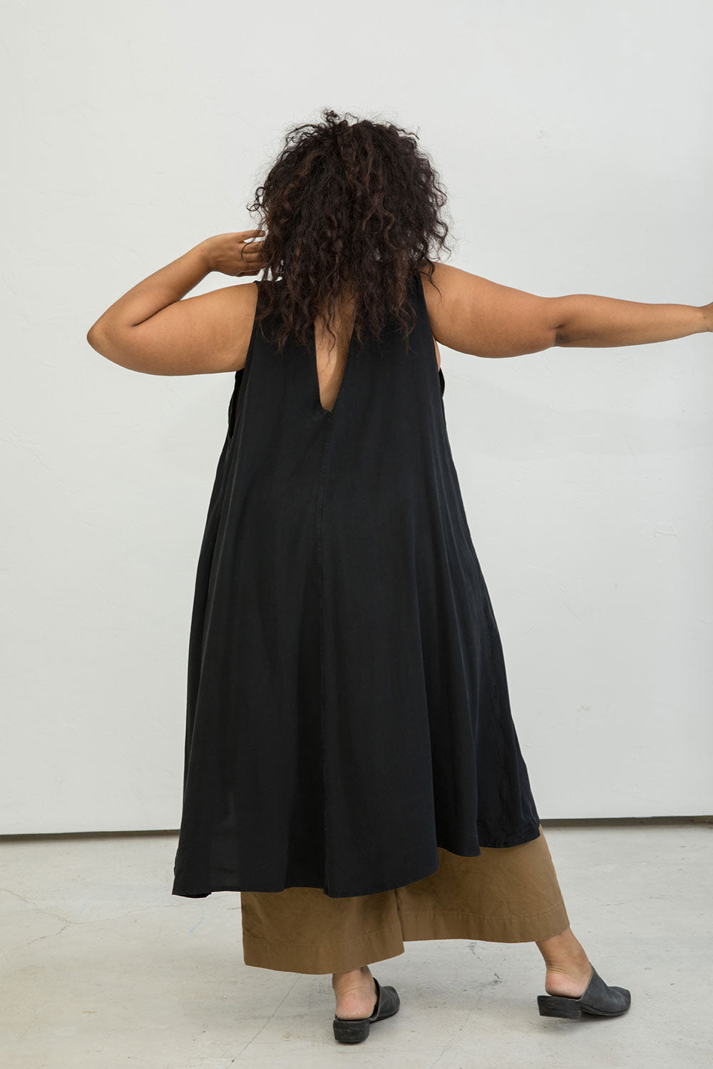 Black Silk Crepe by the Yard